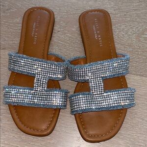 Rhinestone Embellished Sandals